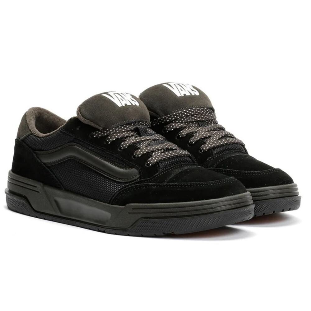 Vans Mens Hylane Ballistic Low Sneakers US 12 EU 46 Black Suede EUC